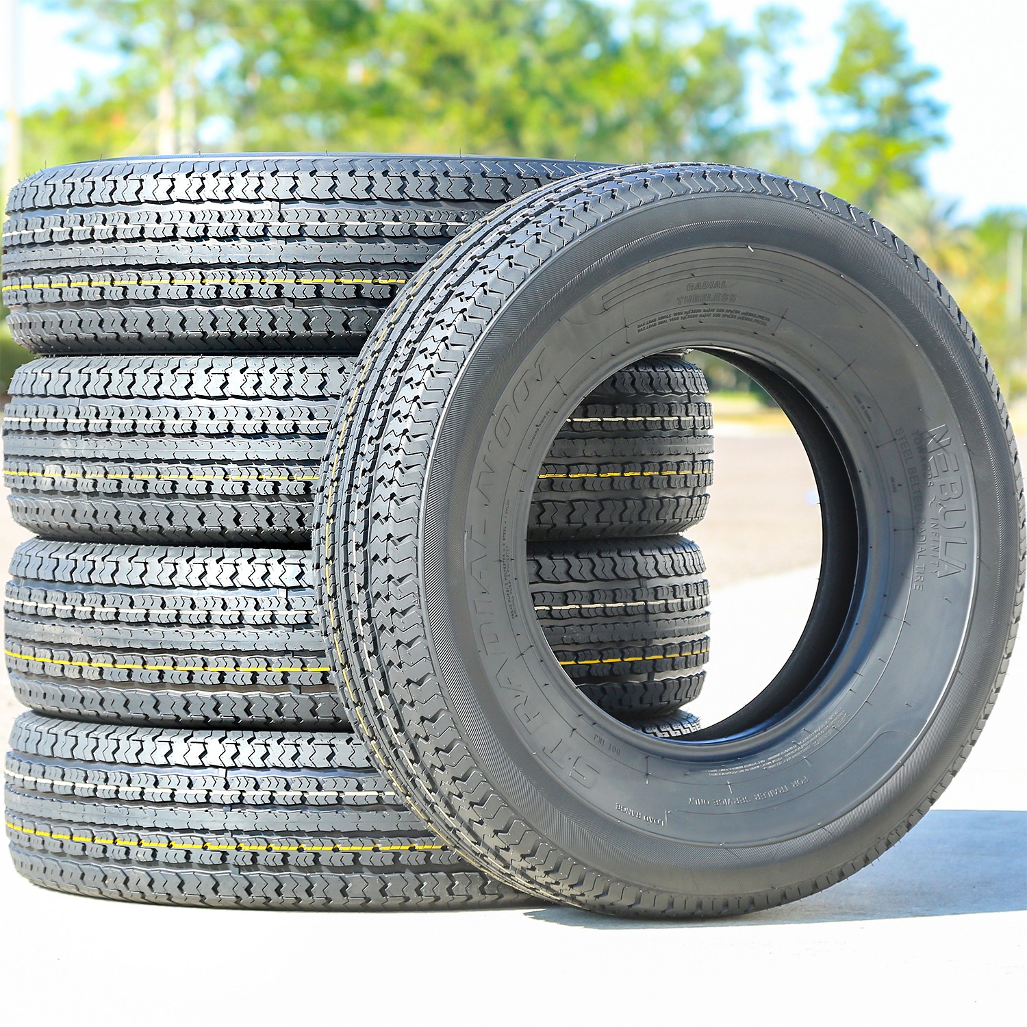 Tire 175/80R13 97/93L D 8 Ply Nebula ST Radial N’ 001 Semi-Steel Trailer