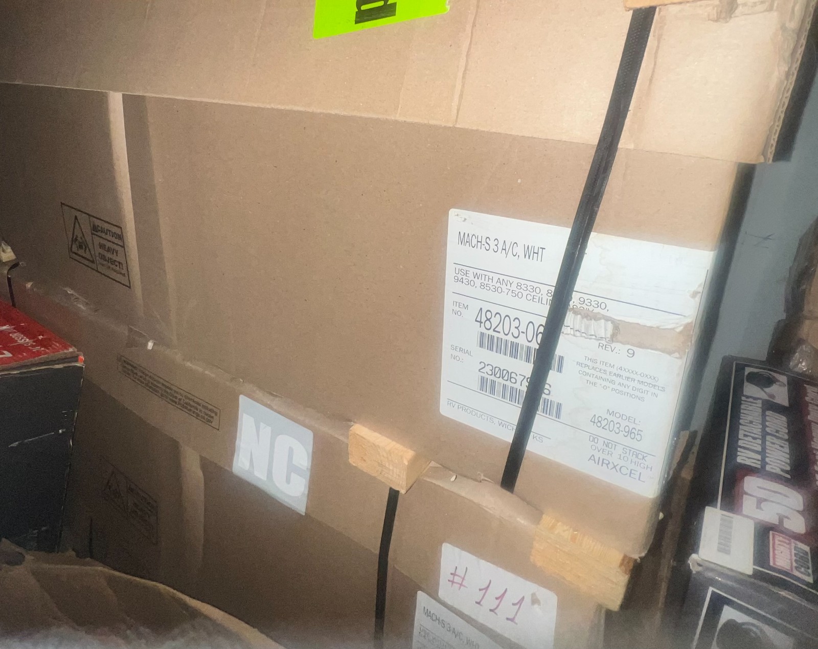 Coleman RVP 48203065 Mach 3 Plus 13 500 BTU Air Conditioner White