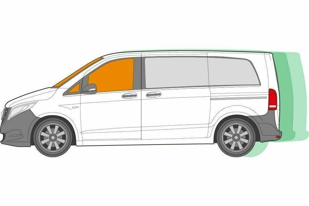 Just Kampers 3 Piece Thermo Mat Silver Screen Cab Kit Mercedes Vito from 2014