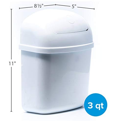 Camco Cabinet Mount Trashcan- Mountable Trash Bin For Cabinet Doors and Tight