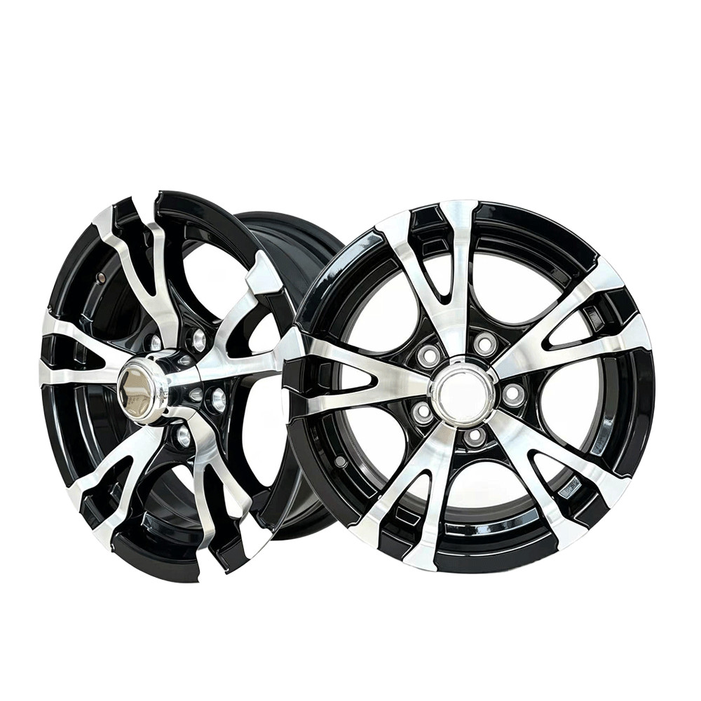 2 pack 14 Inch Aluminum Boat Trailer Rim 5 Lug On 4.5,max Load 2200 lbs