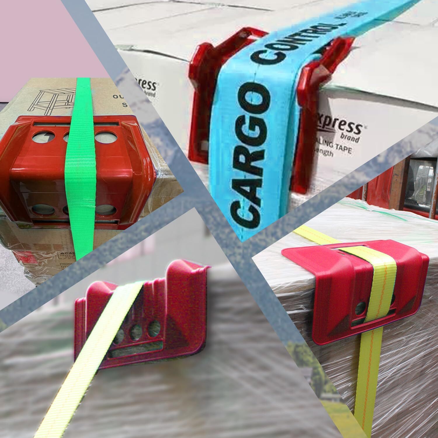 24 Pack Flatbed Edge Protectors Compatible with 4 Inch Ratchet & Winch Straps