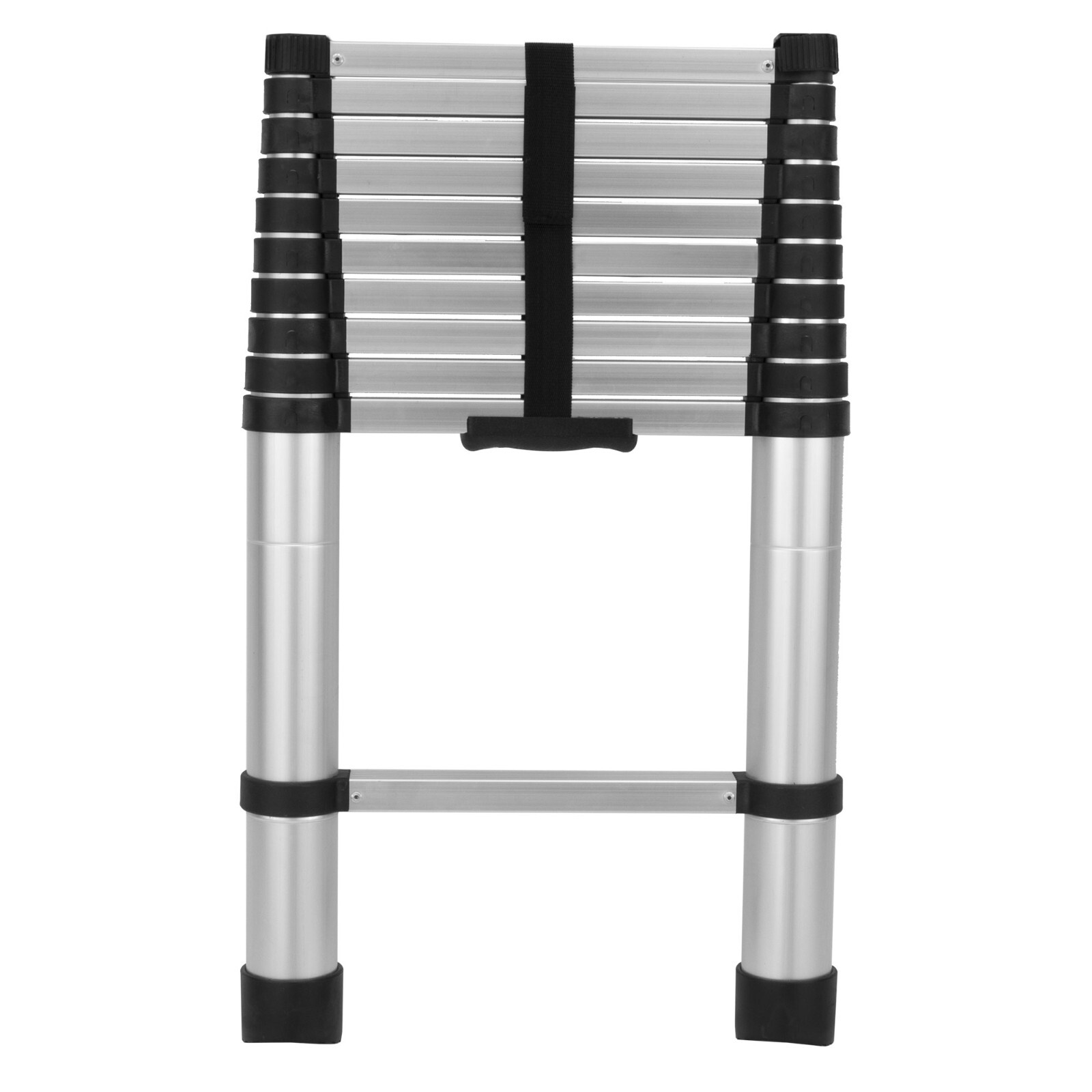 RecPro RV 10 Step Telescoping Ladder 10.5ft Extendable Collapsible Ladder
