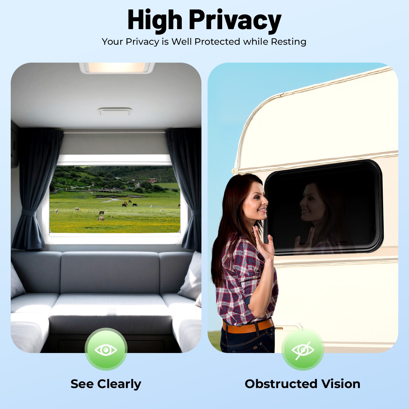 RV Caravan Camper Top-Hinge Push-Out Window 900mm x 550mm 30mm with Blind Screen