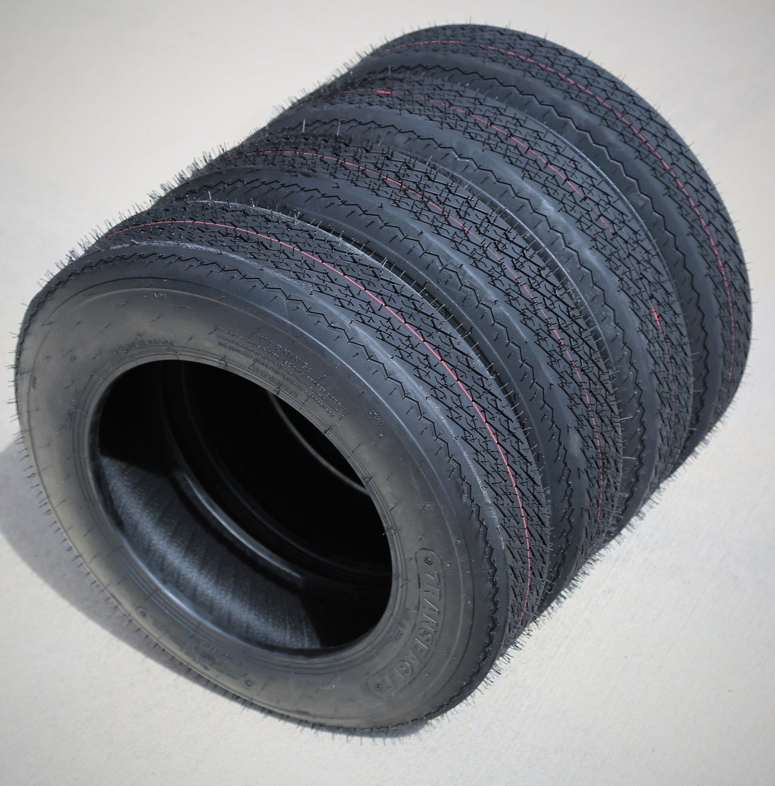 5 Tires Transeagle TE10 ST 5.7-8 5.70-8 5.70×8 Load C 6 Ply Trailer