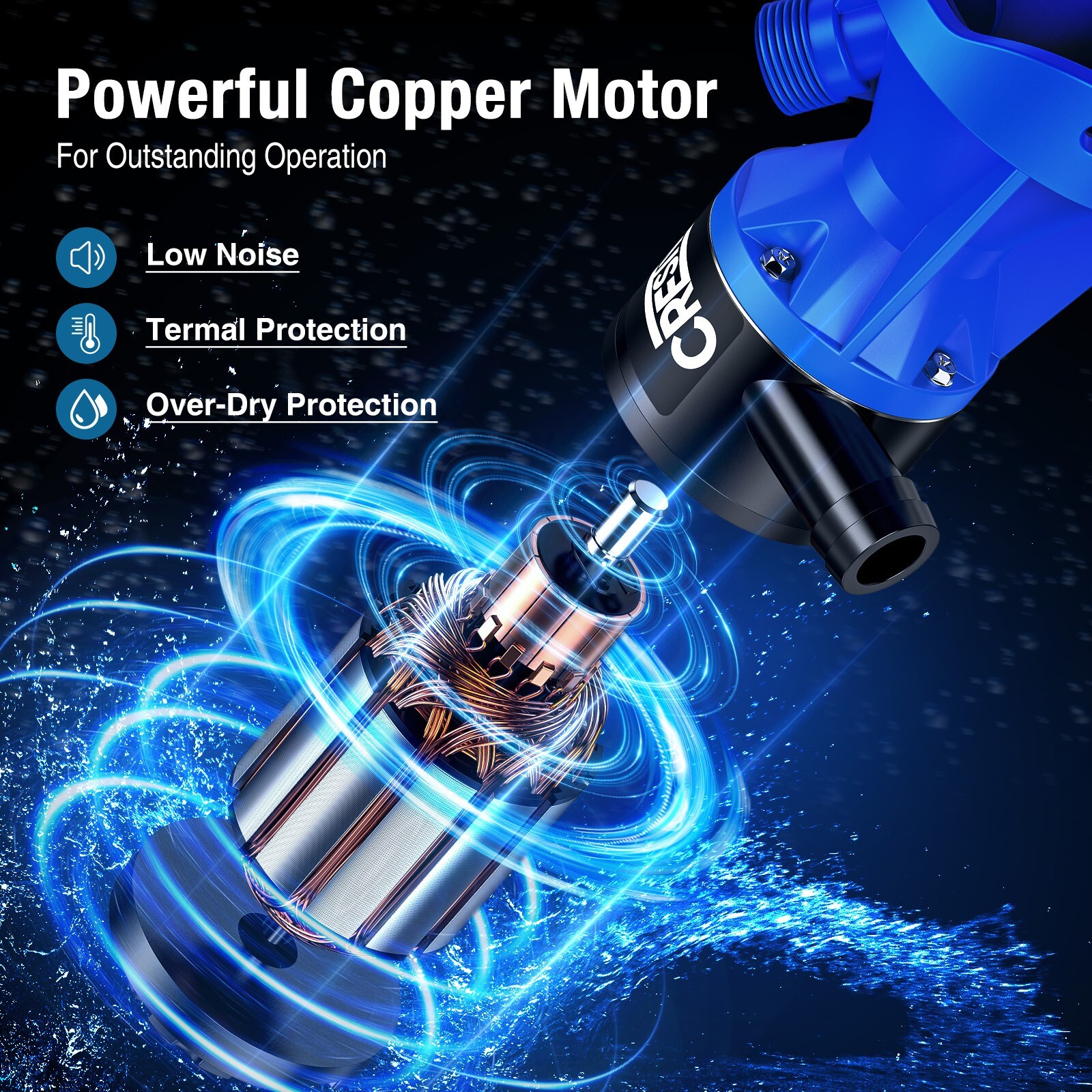 RV Macerator Pump 12V 12GPM Heavy-Duty Self-Priming Macerator Pump for RV