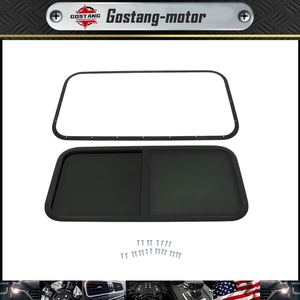 43 ” W × 22 ” H Horizontal Slider RV Window Cargo Trailer with Trim Ring