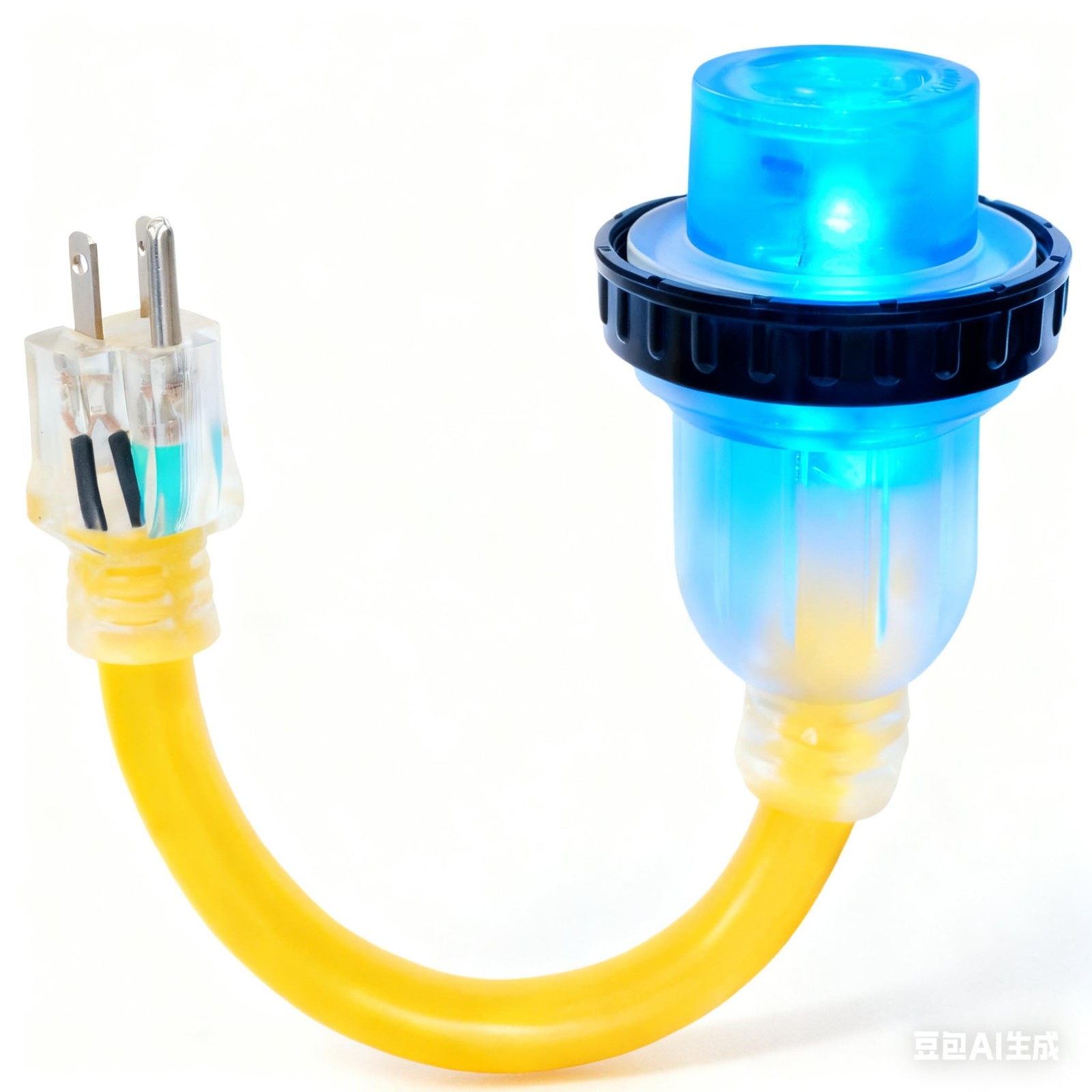RV 30A To 110 Adapter Camper Plug 30A Female To 15A Shore Power Cord 12 Inch