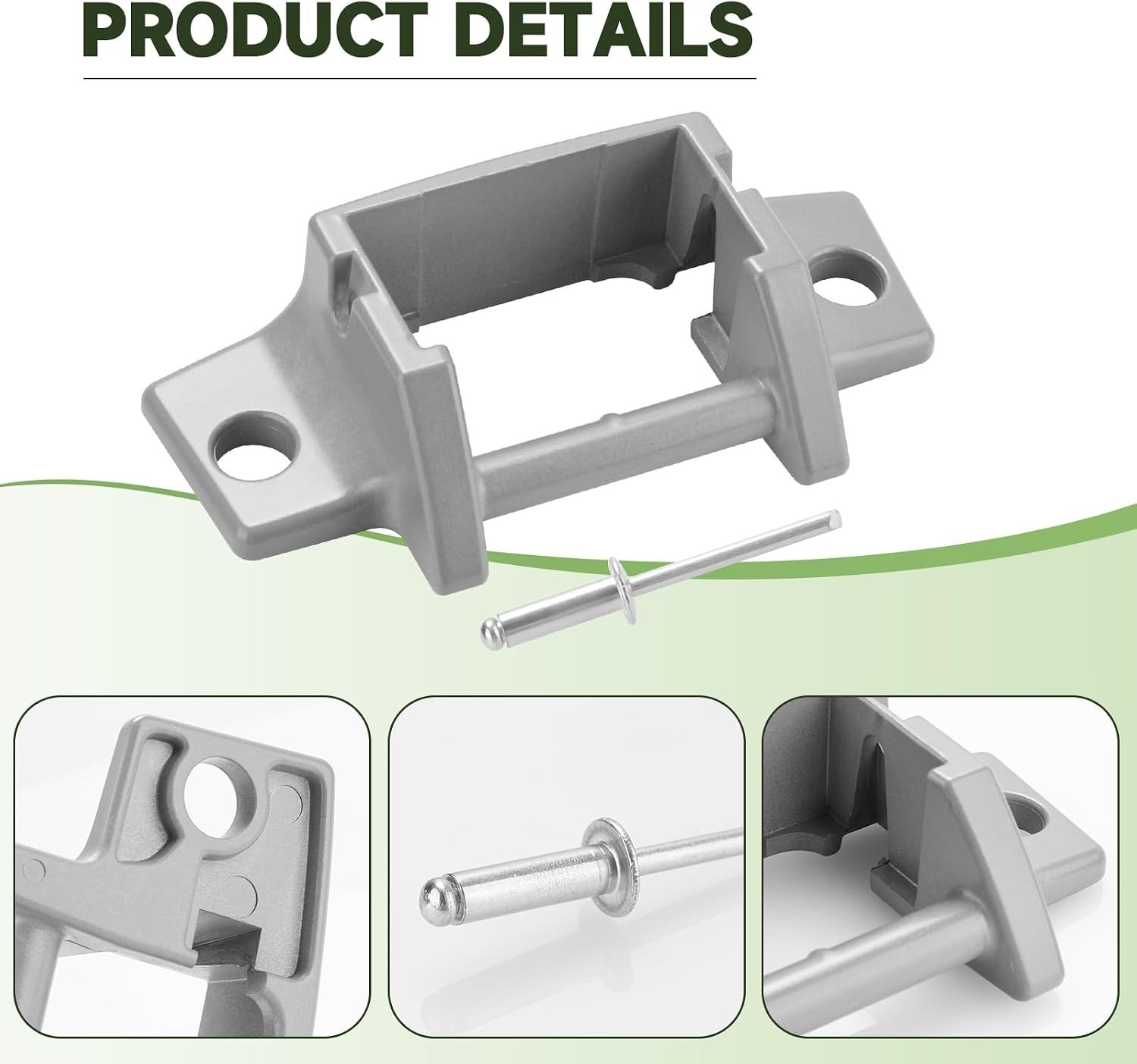 RV Awning Foot Replacement for Dometic 3310811.009M Die-cast Foot SVC Kit, Awnin