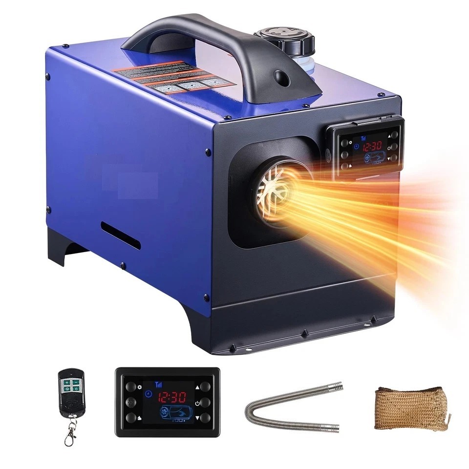Diesel Heater Portable Diesel Air Heater 8KW DC 12V/24V 1.3 Gal Fuel Tank