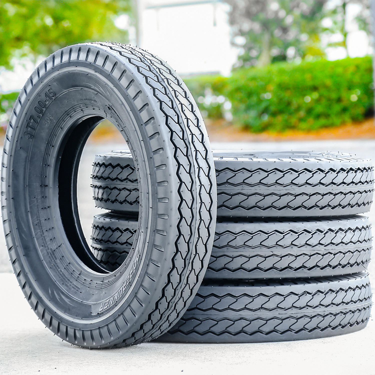 2 Tires Forerunner QH505 ST 7-15 (205/90D15) Load E 10 Ply Trailer