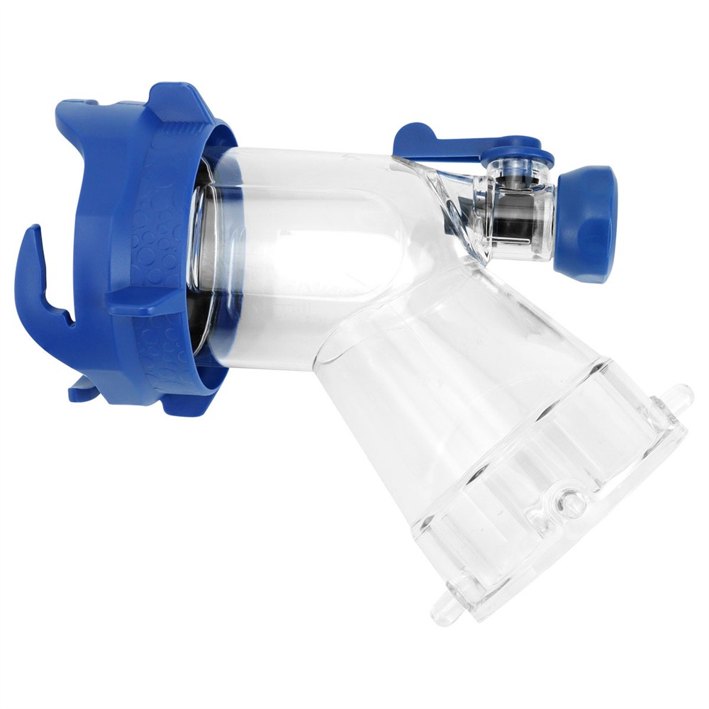 RV Tank Rinser Sewer Adapter, Transparent with Gasket,ON/OFF Switch,UV-Resistant