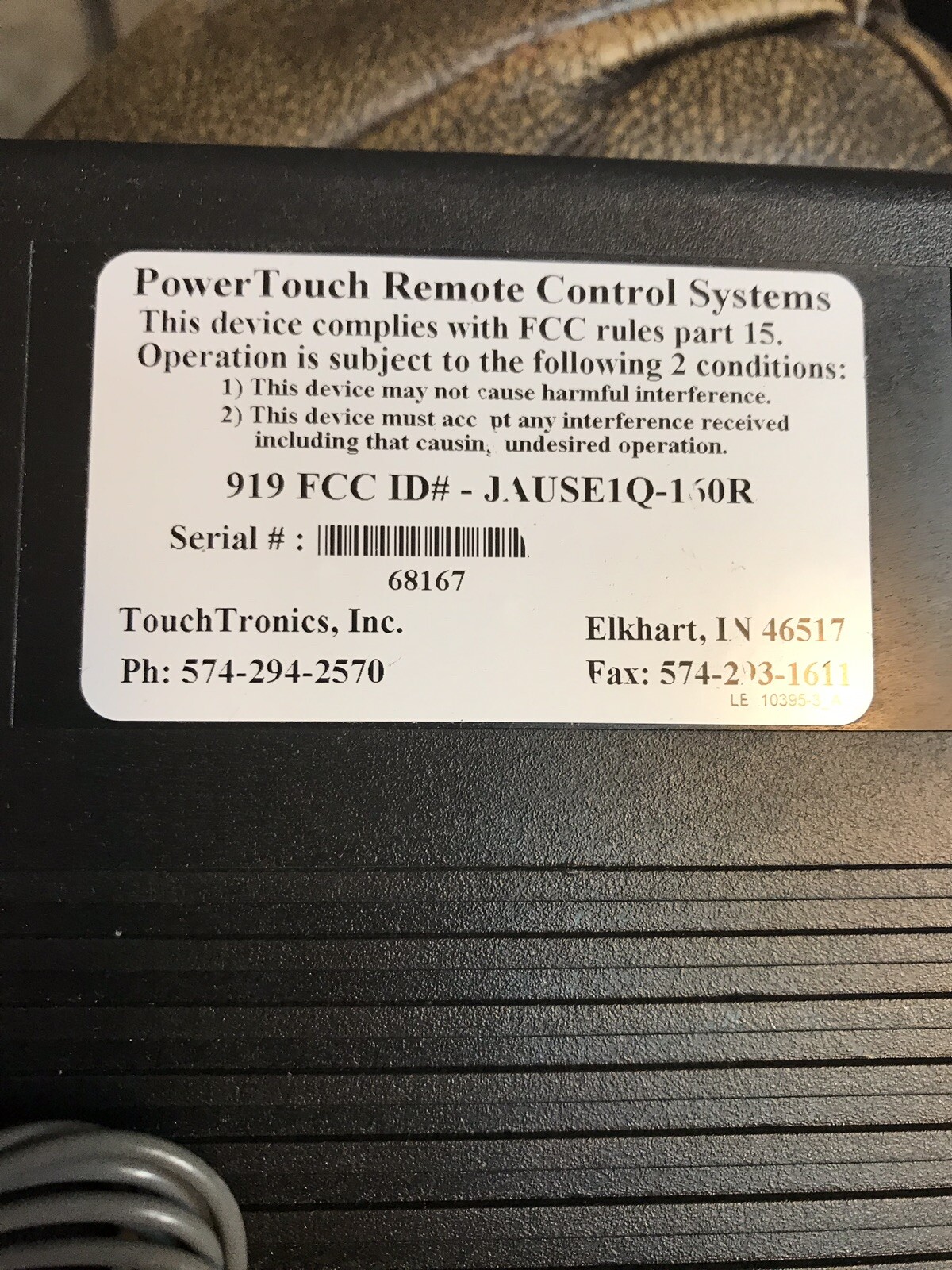 POWER TOUCH REMOTE CONTROL SYSTEM 919 9 CHANNEL RV CAMPER TRAILER NEW OLD STOCK