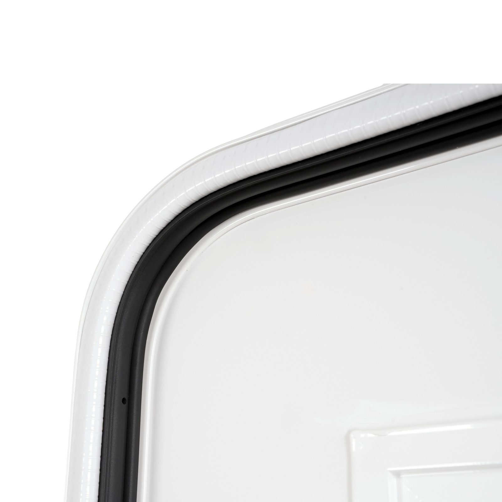 26″ x 72″ RV Entry Door Screen & Lock White Aluminum Powder Coated w/ keys