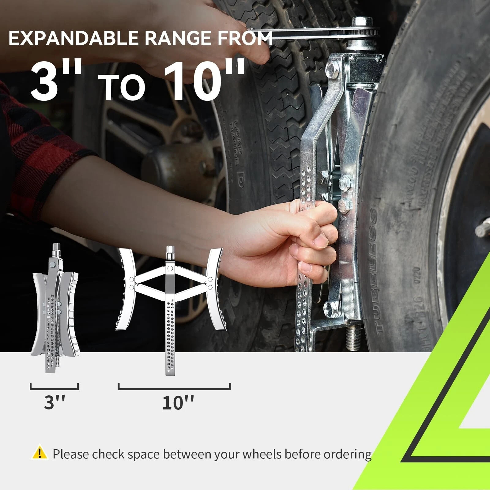 RVMATE RV Camper Wheel Chock Stabilizer Scissor, X Chocks Wheel Stabilizer 2pk