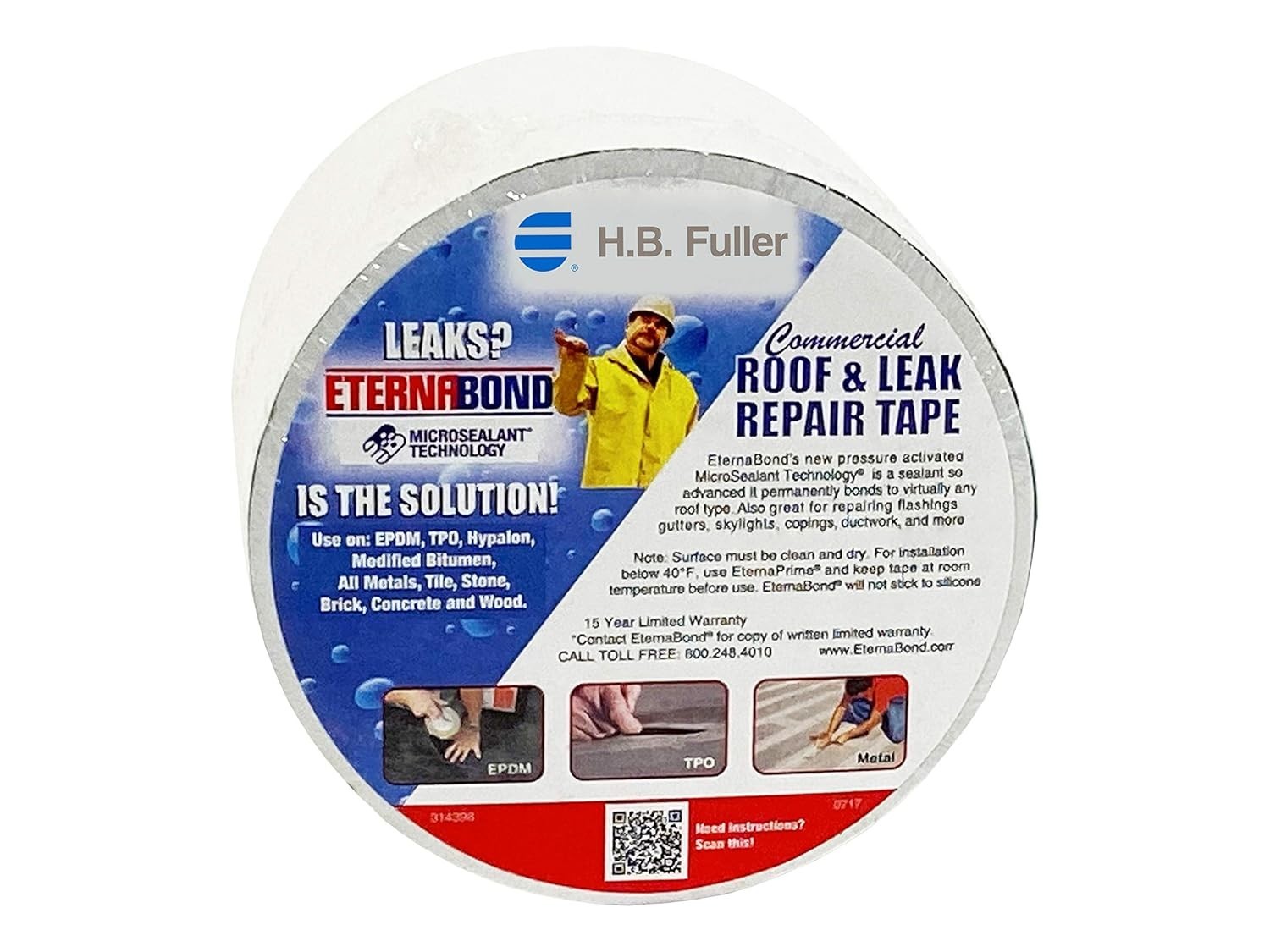 Multi-Surface Waterproof Tape 4cm x 25m Ideal for RV Roof Repair and Sealing