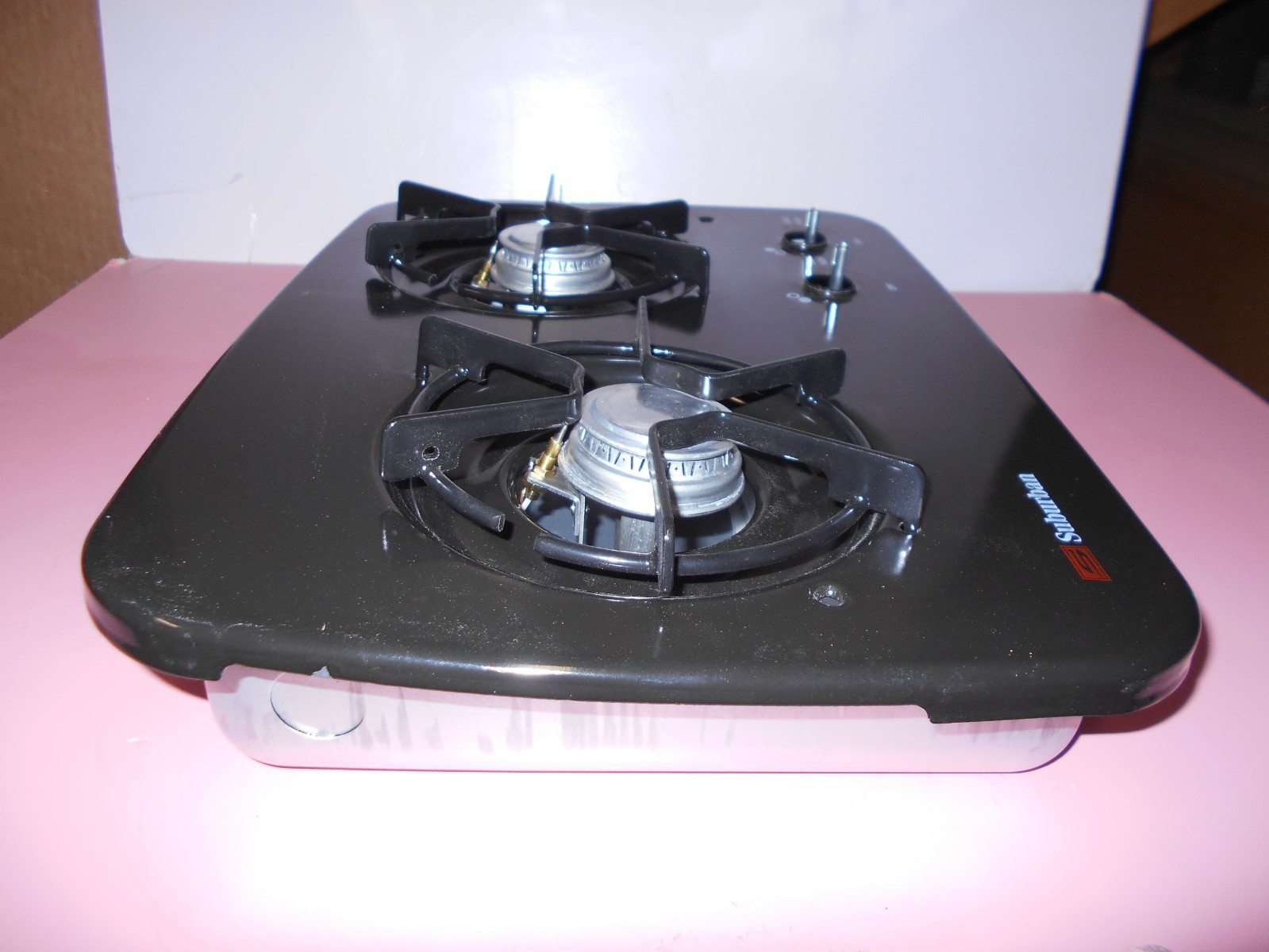*SUBURBAN RV 2 BURNER LP PROPANE DROP-IN COOKTOP BLACK SDN2U 3727A FREE SHIP *1A