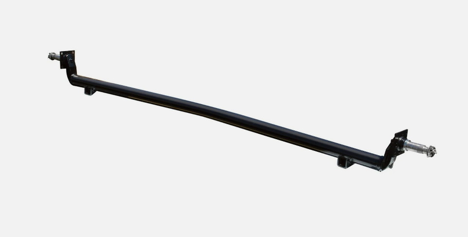 3.5K Trailer Axle Beam Kit – 4″ Drop – 61.5″ Hub Face – 2.4″ Tube – Loose Perch