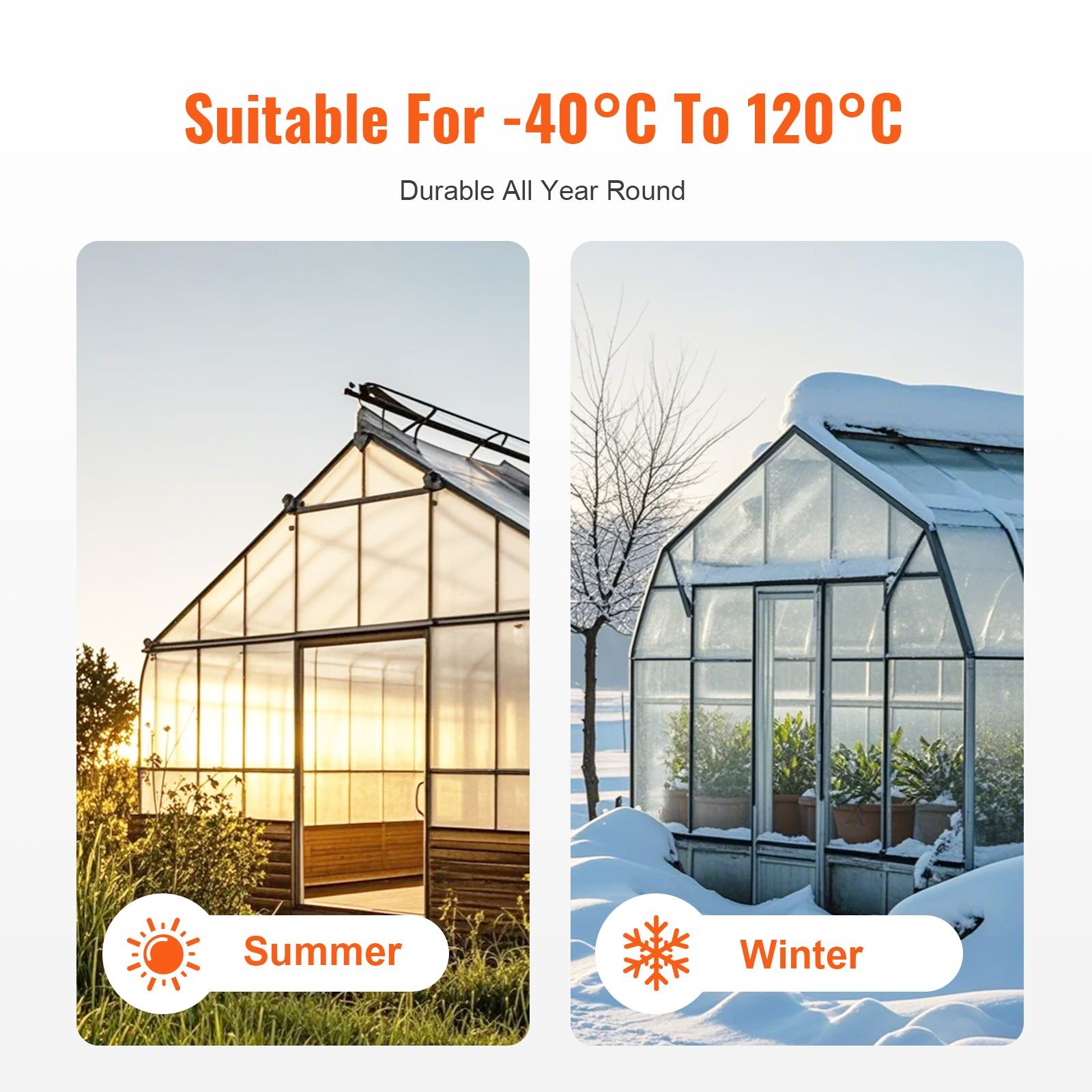 15pc Clear Polycarbonate Greenhouse Panels 2x4ft UV Resistant