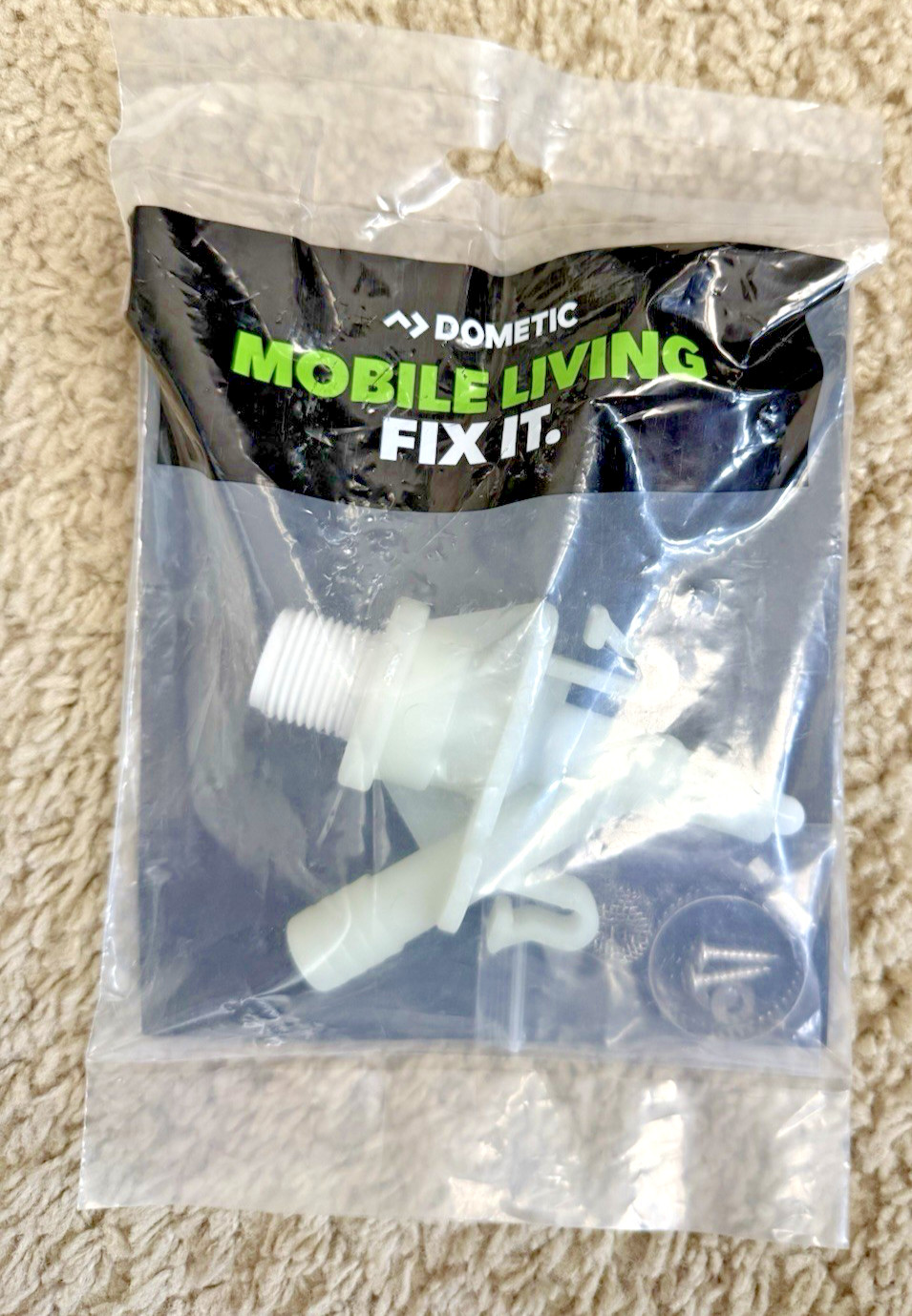 Dometic RV Toilet Flush Water Valve Kit, part #385311641 New