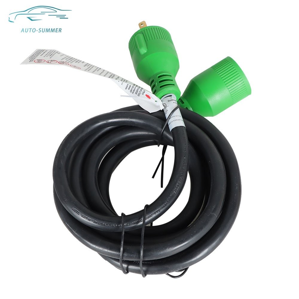 30 Amp 10 FT Camper Generator Extension Cord 3 Prong NEMA L5-30P to L5-30R