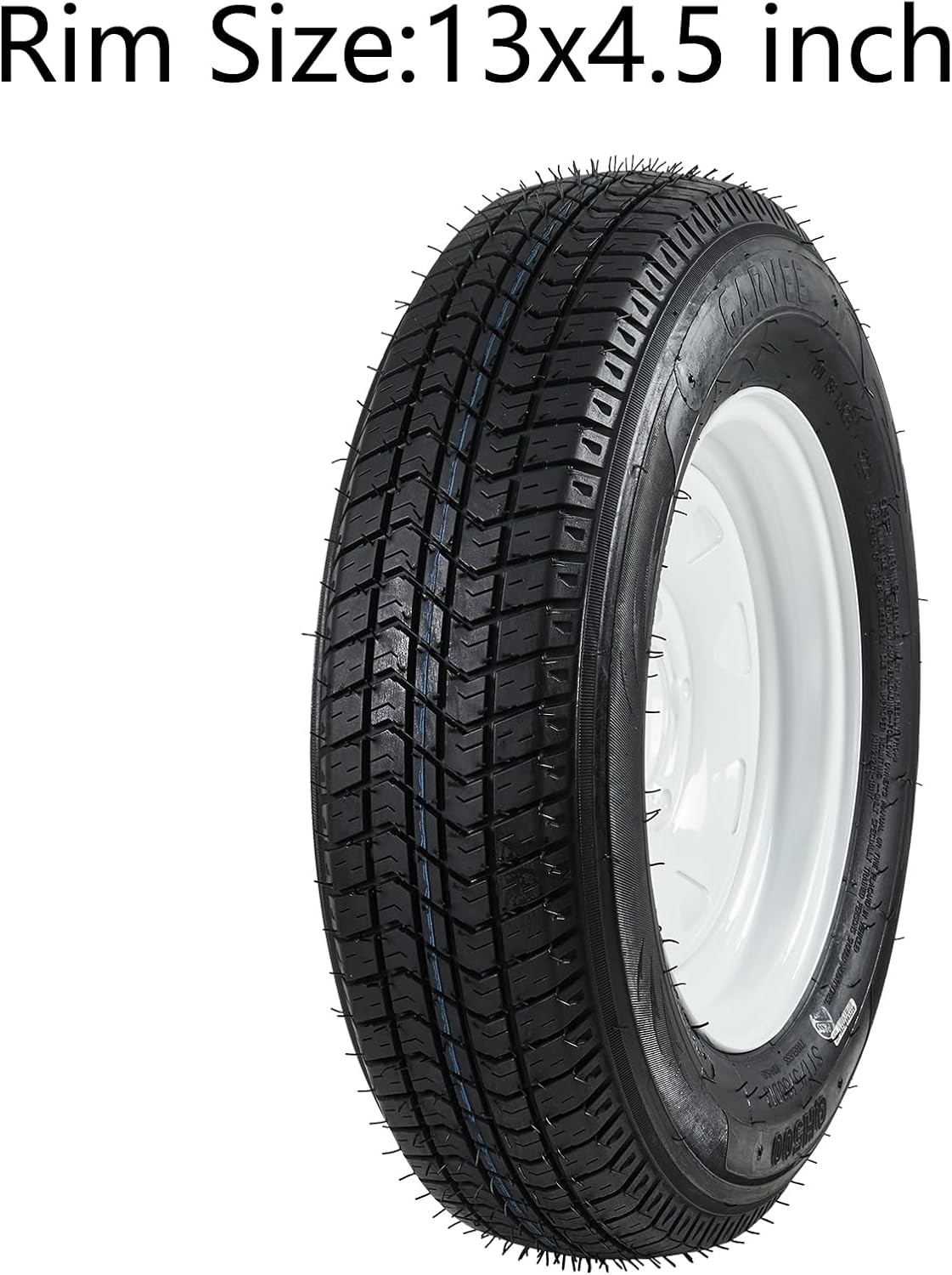 2 Pack ST175/80D13 Trailer Tires with 13″ Rims 175/80 D 13 LRC 5 Lug on 4.5″ 6PR