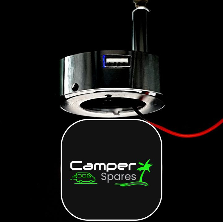 USB 12V LED RV Interior Reading Lights Dimmable Spotlight Camper Van Boat