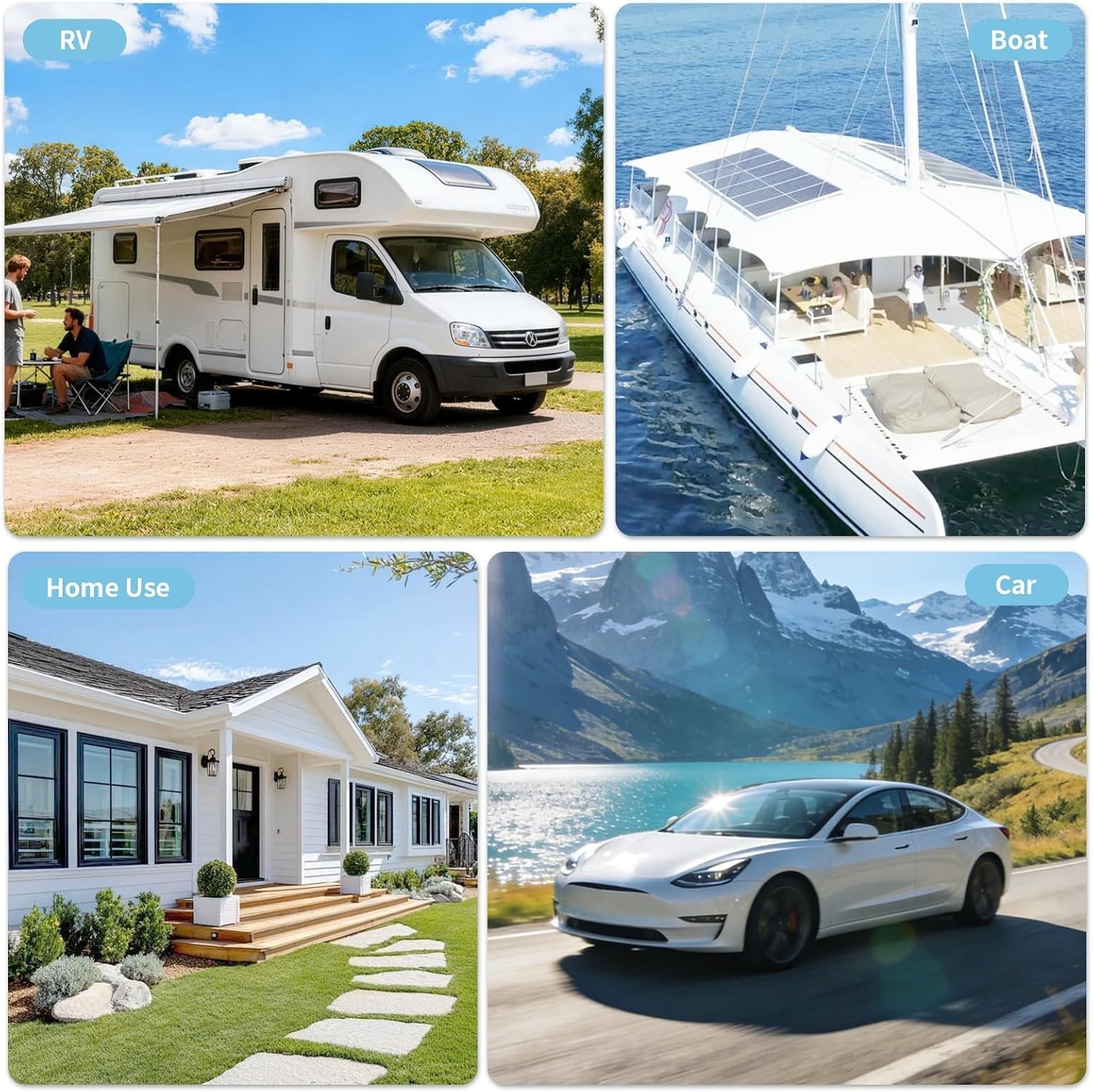 20A RV Shore Power Inlet with 5-in-1 T-Blade and 18-inch Weatherproof Cord