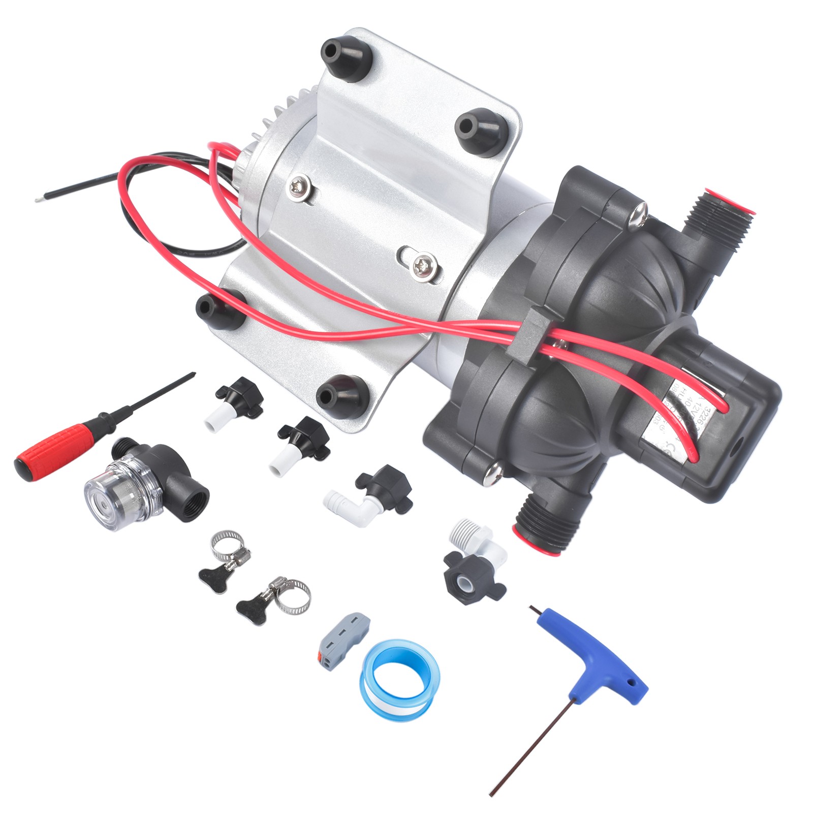 For RV Fresh Water Pump 12v 3.5GPM DC 45psi Motorhome 2088-554-144/2088-403-144