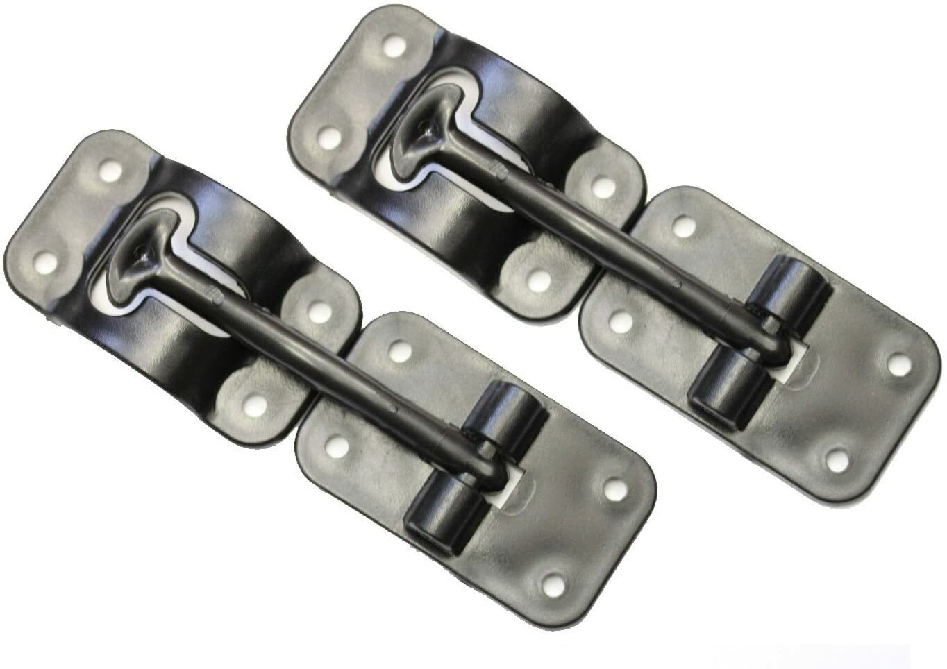 2 set 3-1/2″ T-Style Door Catch Latch Holder RV Camper Trailer Cargo Hatch Black