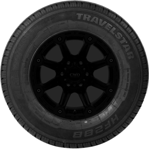 (QTY 2) ST235/85R16 Travelstar HF288 128/124N LRF Black Wall Tires
