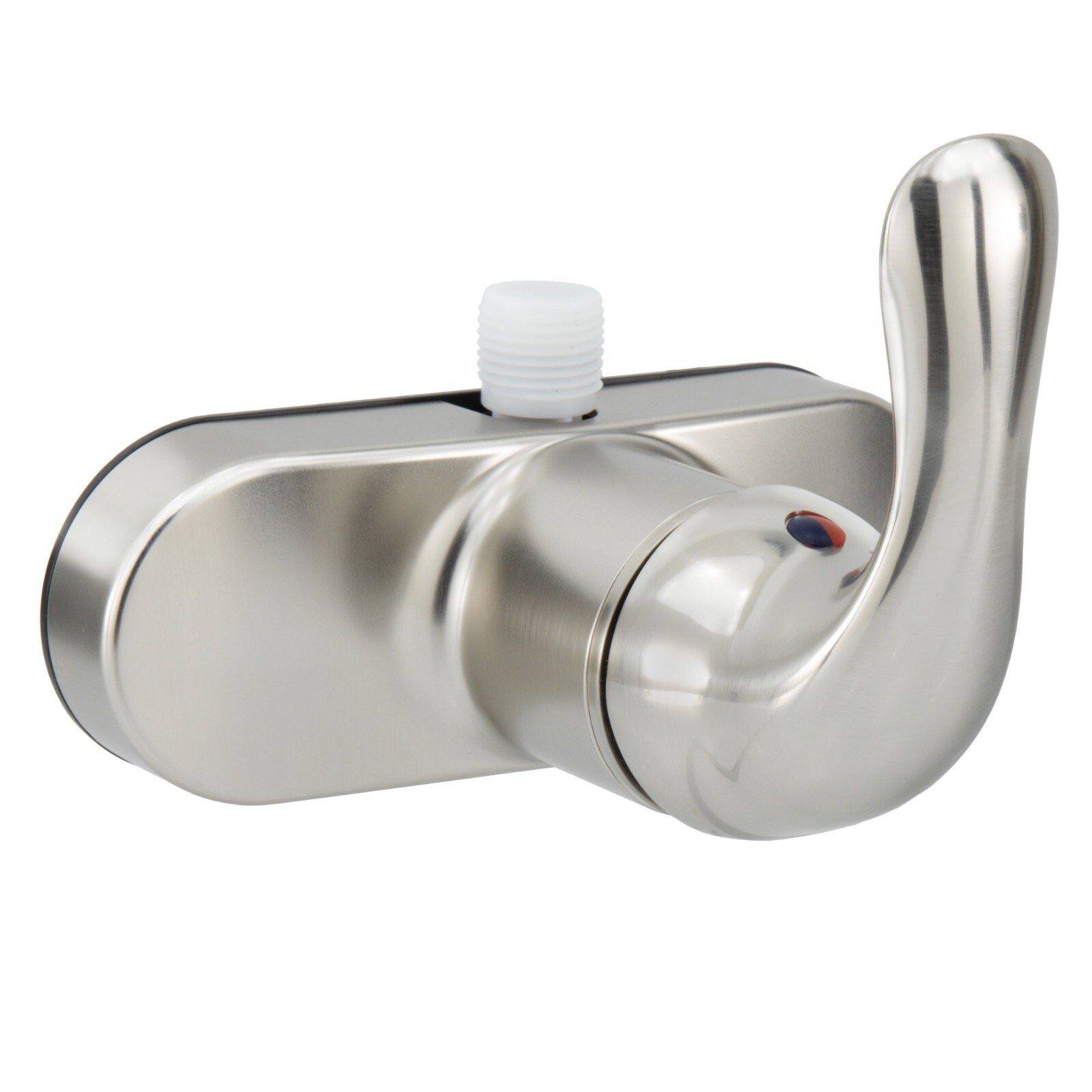 RecPro RV Shower Faucet Diverter Valve Single Lever | 4 Inch | Brushed Nickel