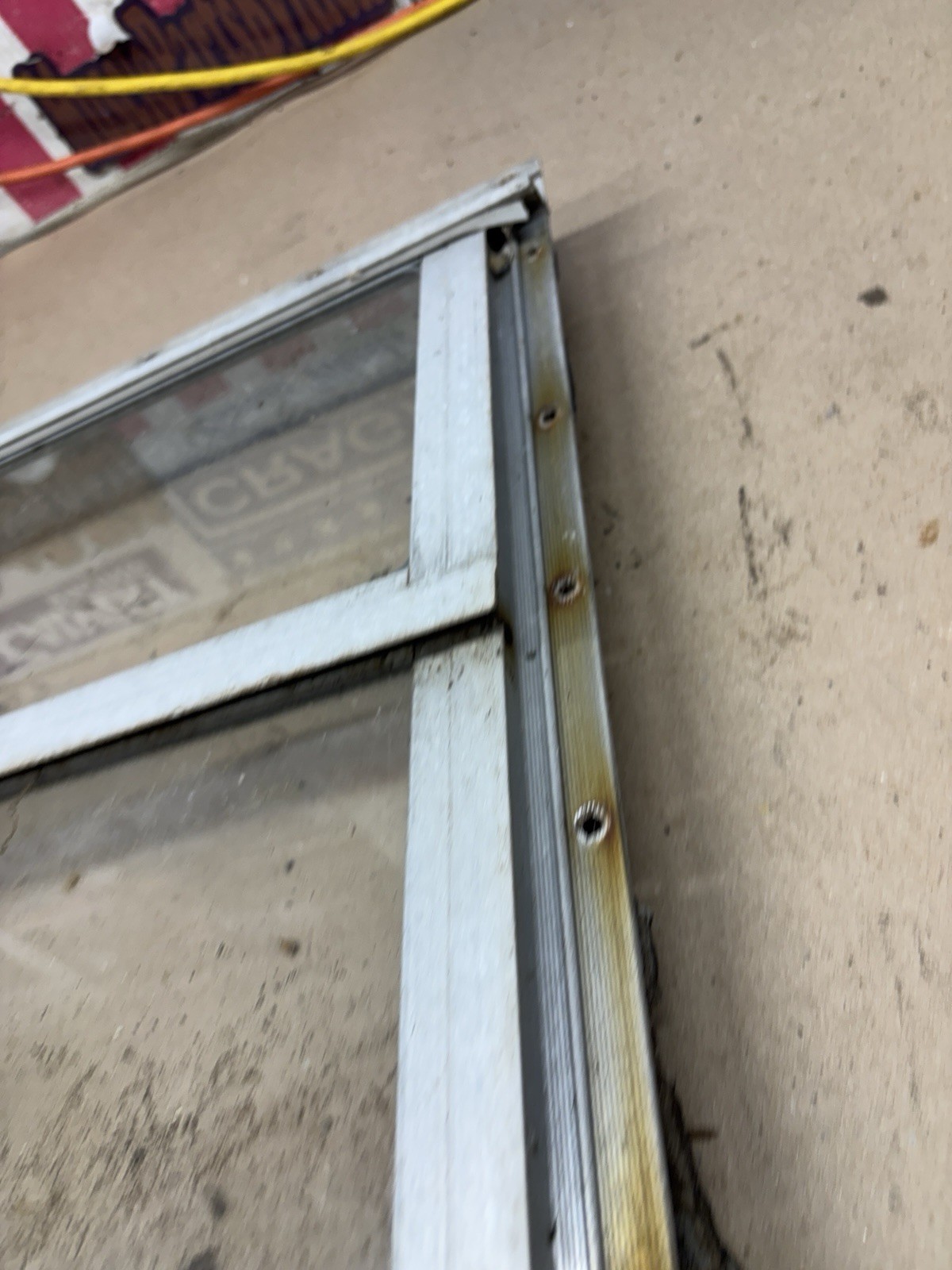VINTAGE CAMPER RV 1967 1968 69 WINDOW FRAME GLASS CRANK OUT 18×15 project Oldsch