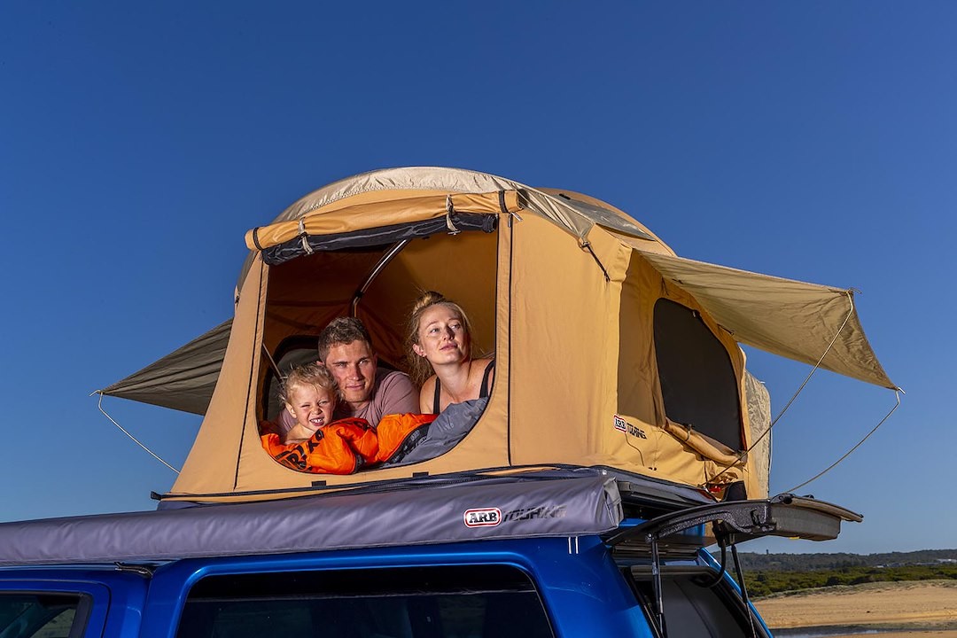 ARB 803300A Vehicle Rooftop Poly/ Cotton Fabric Tent Sleeps 2 Adults