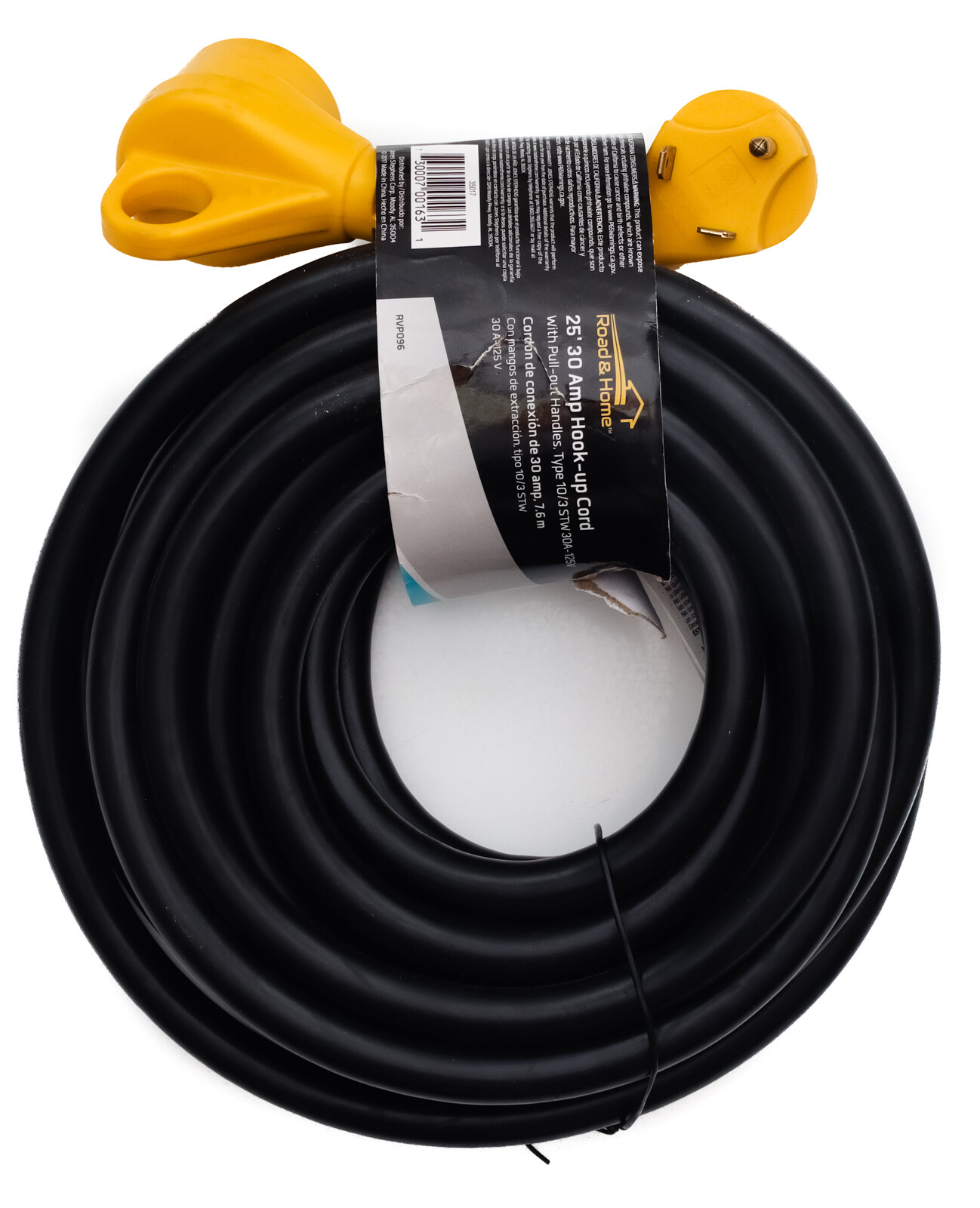 Road & Home 25ft Electrical Utility Hook-Up Cord with 30 AMP Adaptor RVP096