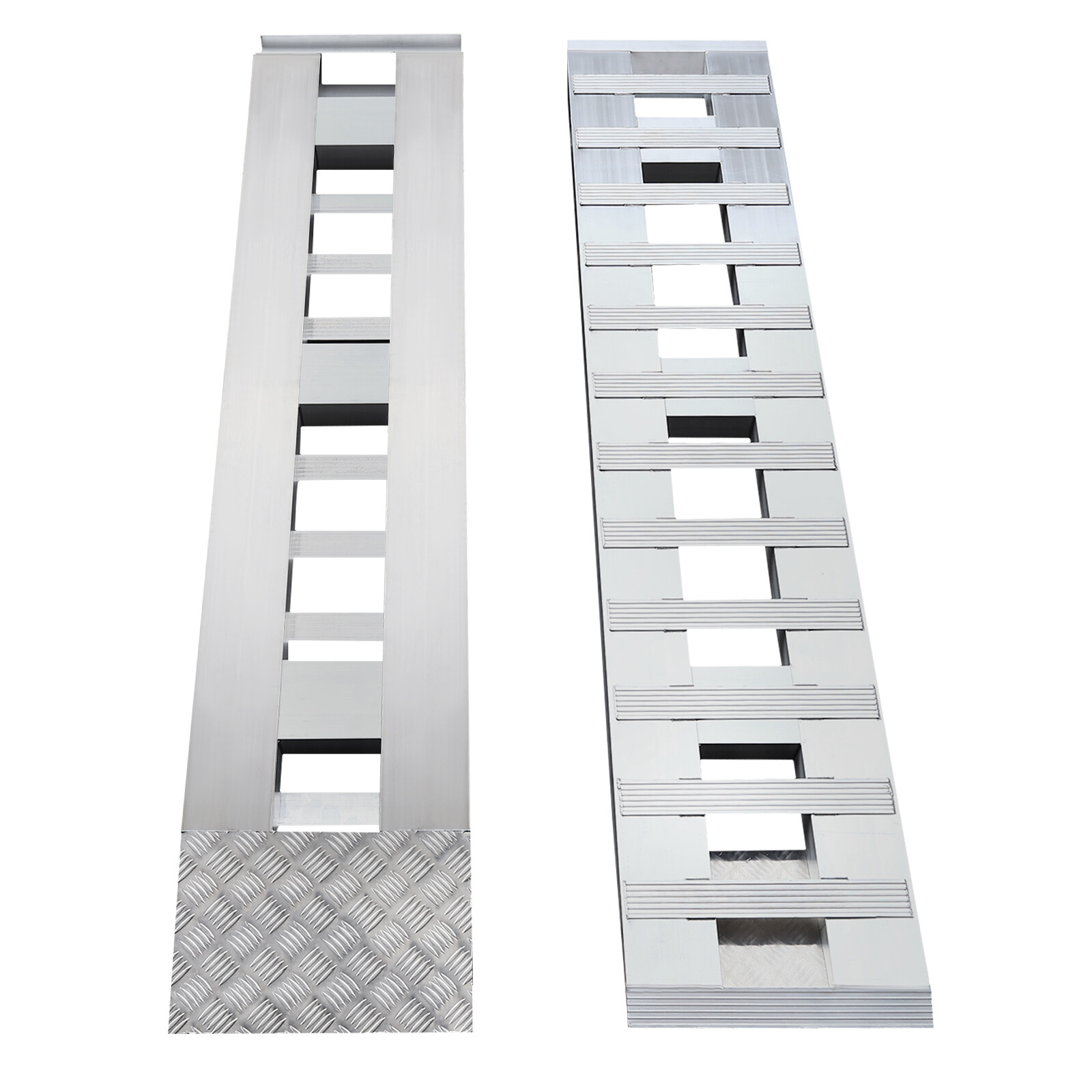 2PCS Aluminum Ramps Loading Trailer Ramp For Motorcycle Trucks ATV UTV Lawnmower