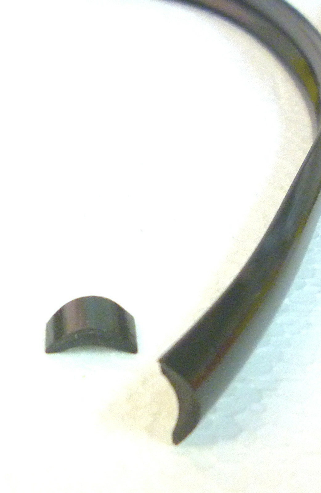 Oleary Motorhome caravan aluminium rail insert flexi black 10MM