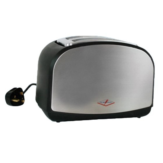 Toaster – Chrome 2 slice 900watt/240v Caravan Motorhome Boat Campervan – PO246