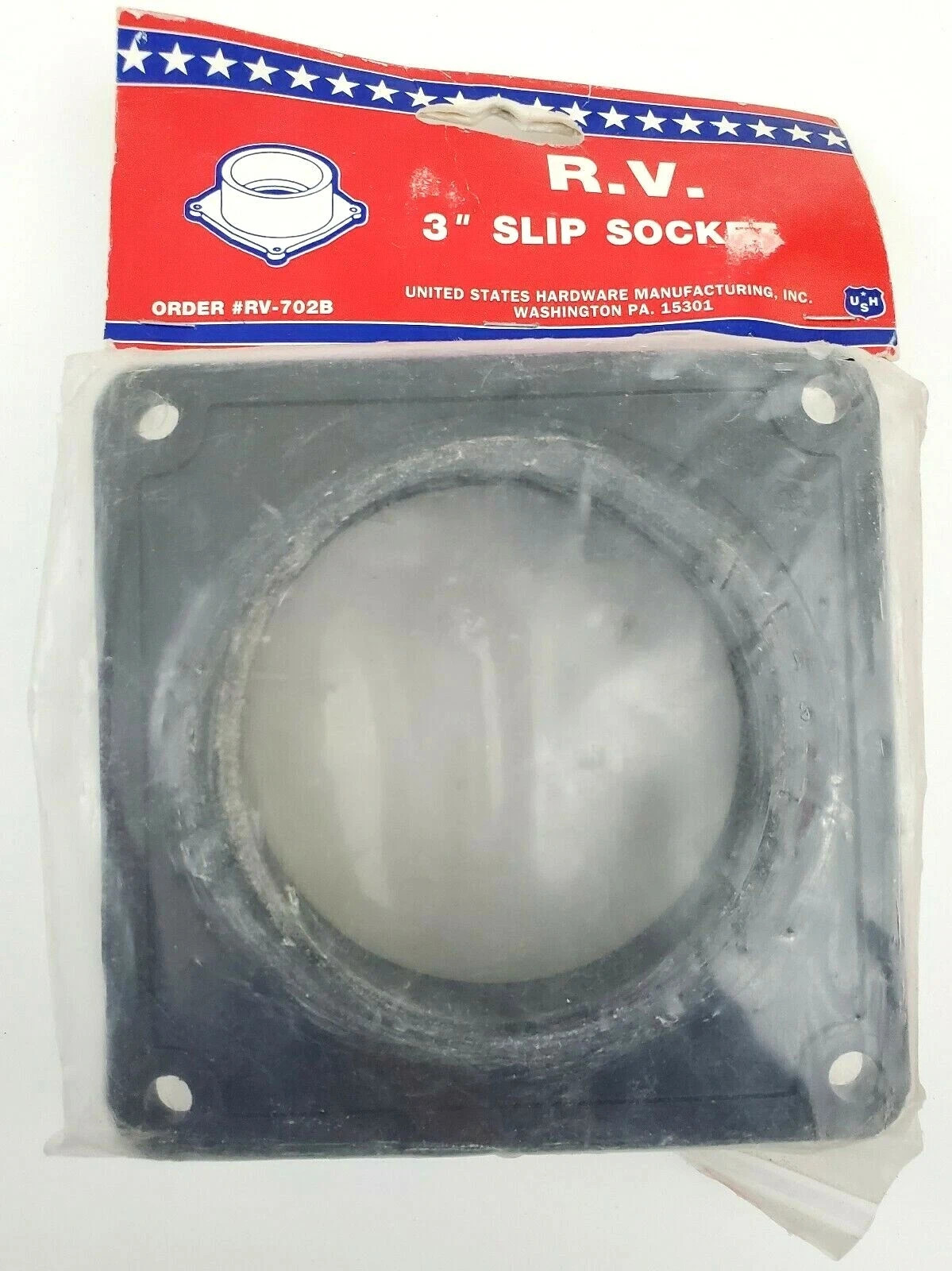US Hardware #RV-702B 3″ Slip Socket With Flange For Valve Attachment RV Parts