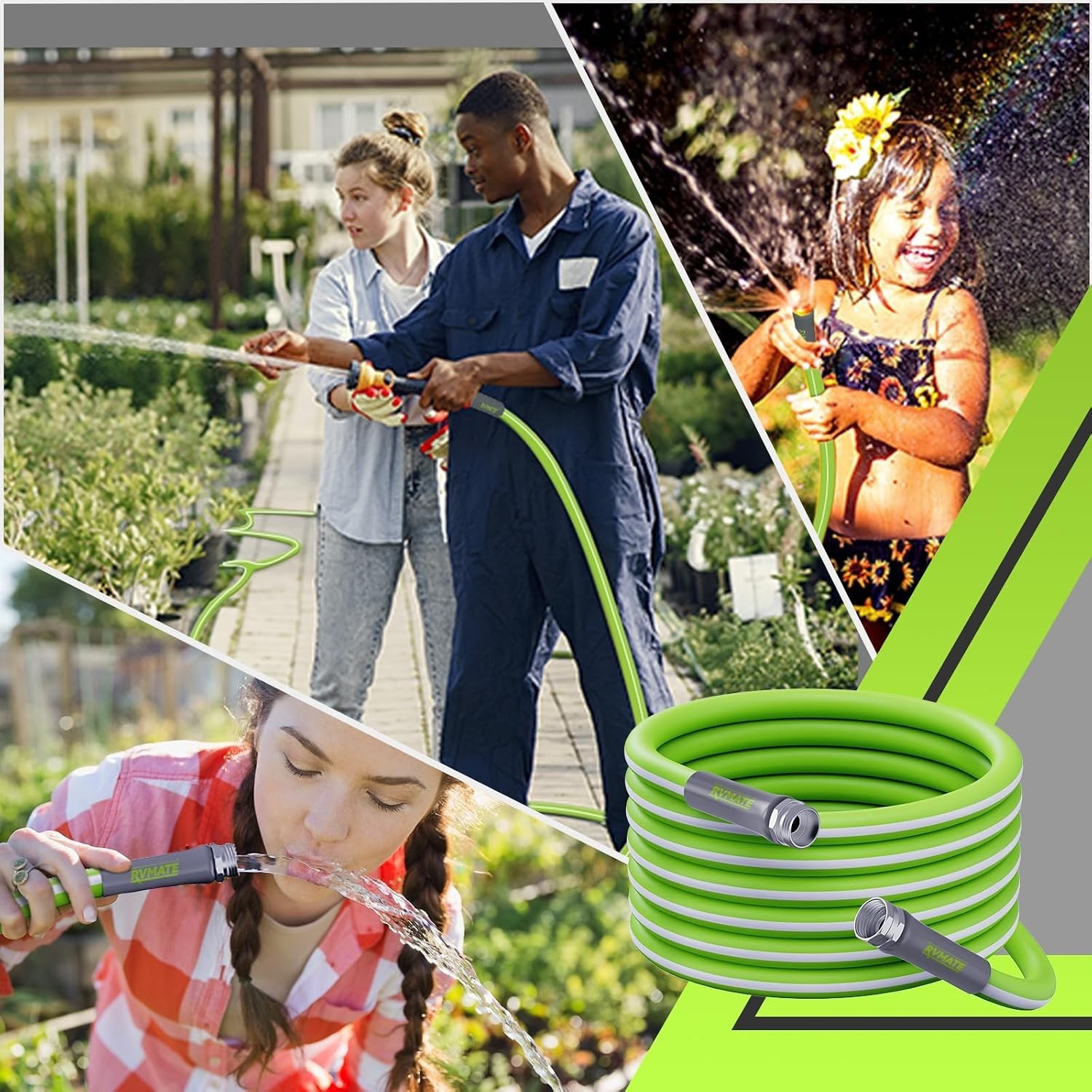25FT Lead-Free RV Water Hose – Safe Drinking Water with Kink-Resistant Design