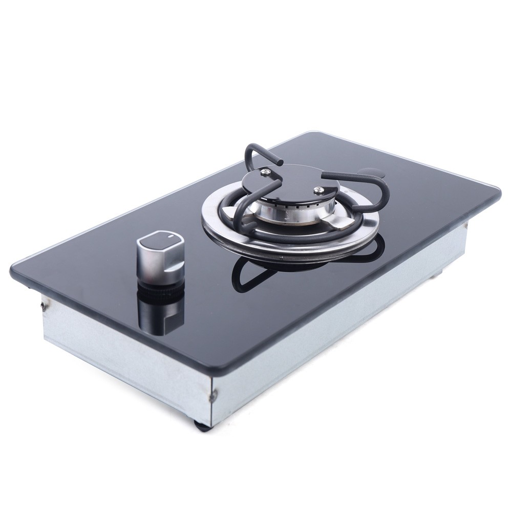 RV Camper Gas Cooktop 1-Burner Boat Caravan LPG Gas Stove Hob W/ Tempered Glass