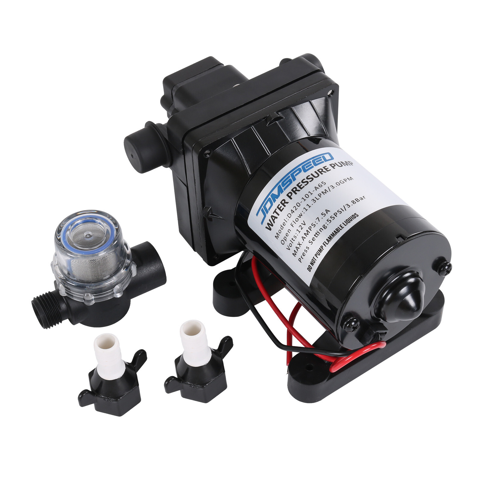 12V 3.0 Gpm RV Water Pump For Camper 4008-101-A65 with Strainer NEW
