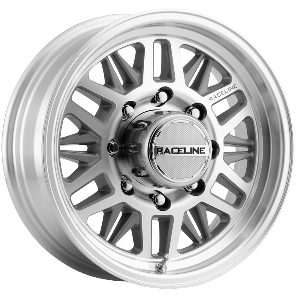 Raceline 451MC Ryno Trailer 16×6 8×6.5″ +0mm Machined Wheel Rim 16″ Inch