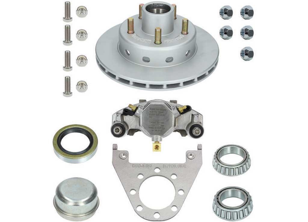 DeeMaxx 1/DBI-3.5K-MAXX/SS-KIT One Wheel Integral 3500lb Steel Disc Brakes