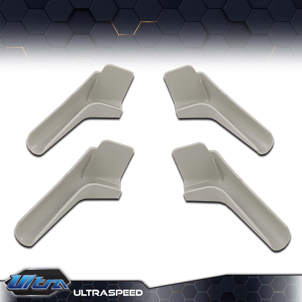 4 Pack Gray RV Rain Gutter Spout Extensions 3 1/2 inch 2 Left 2 Right