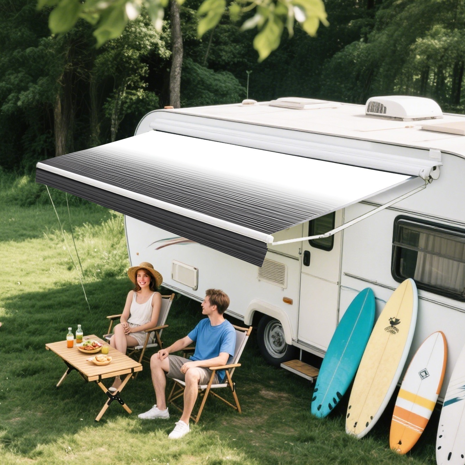 RV Awning Replacement Heavy Duty Waterproof 16Ft For RV Camper Outdoor Canopy