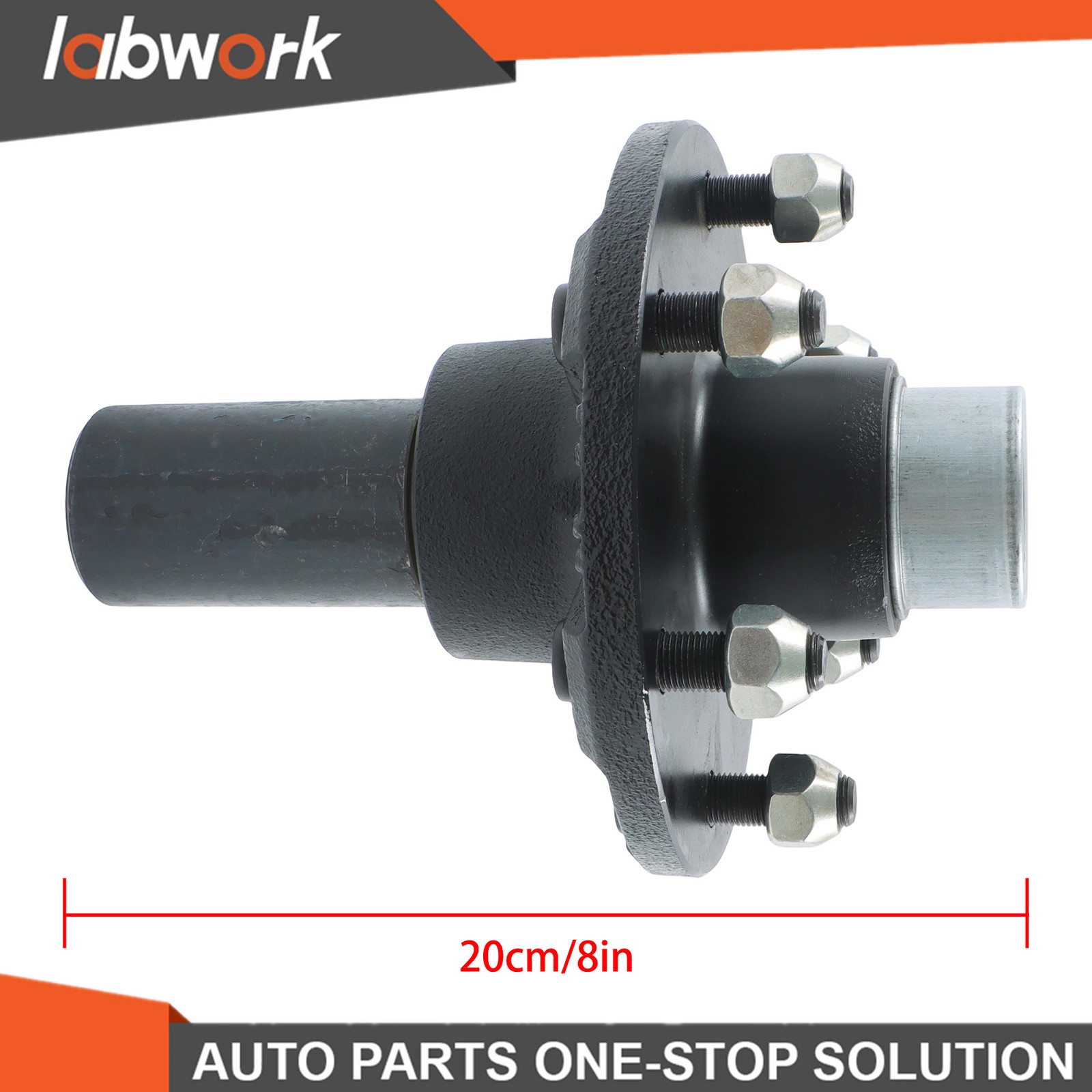 labwork Pre-Assembled 6 on 5.5′ Trailer Hub Kit & Circular #84 Spindle