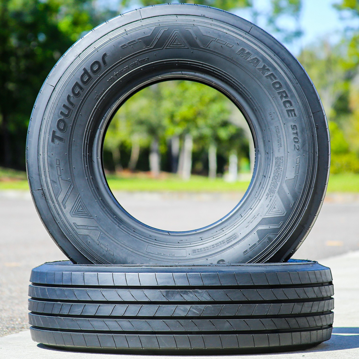 4 Tires ST 225/75R15 121/117M F 12 Ply Tourador MaxForce ST02 All Steel Trailer