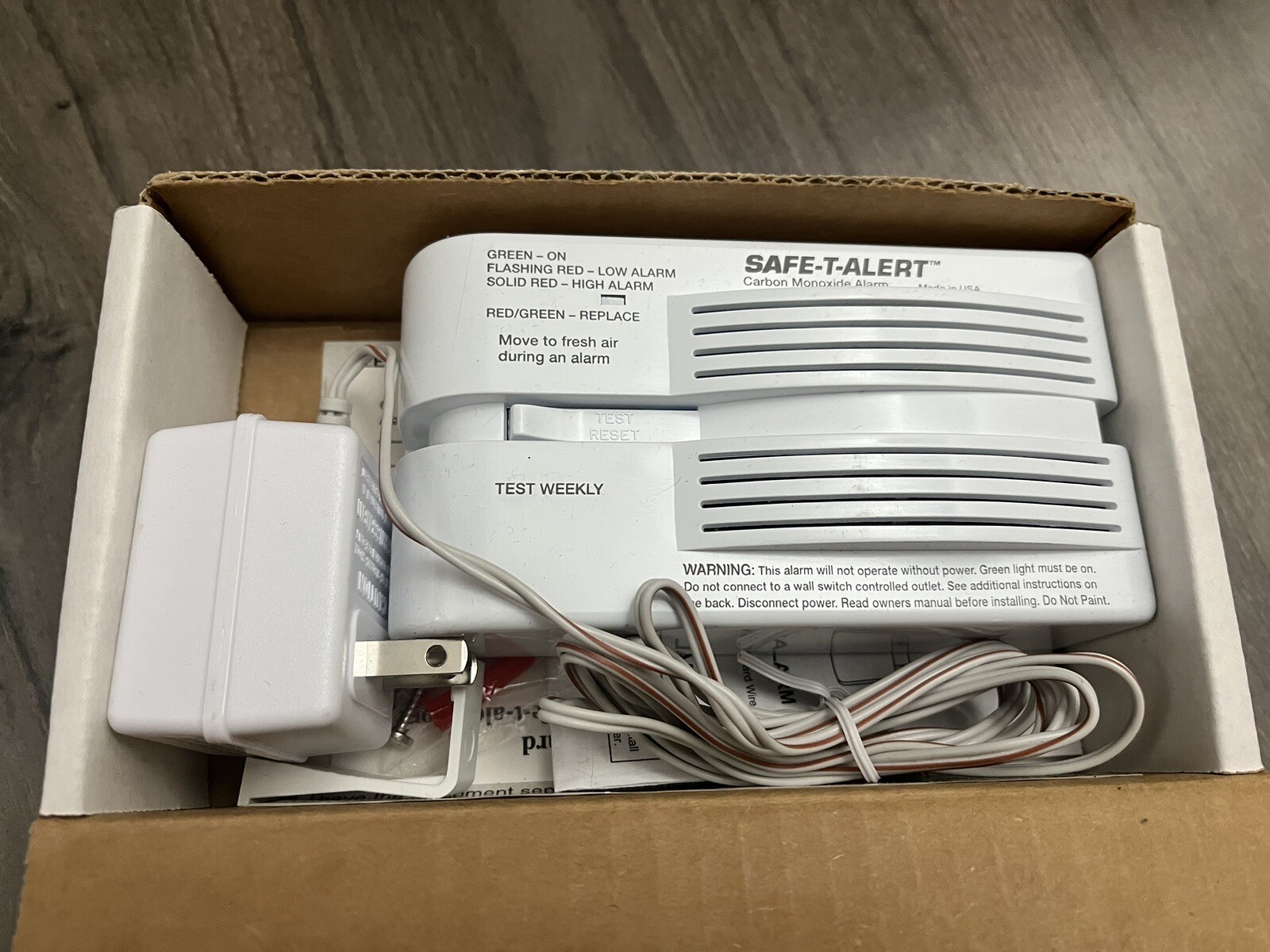 Safe-T-Alert 60-511 White Carbon Monoxide Detector New Old Stock MTI – Parts