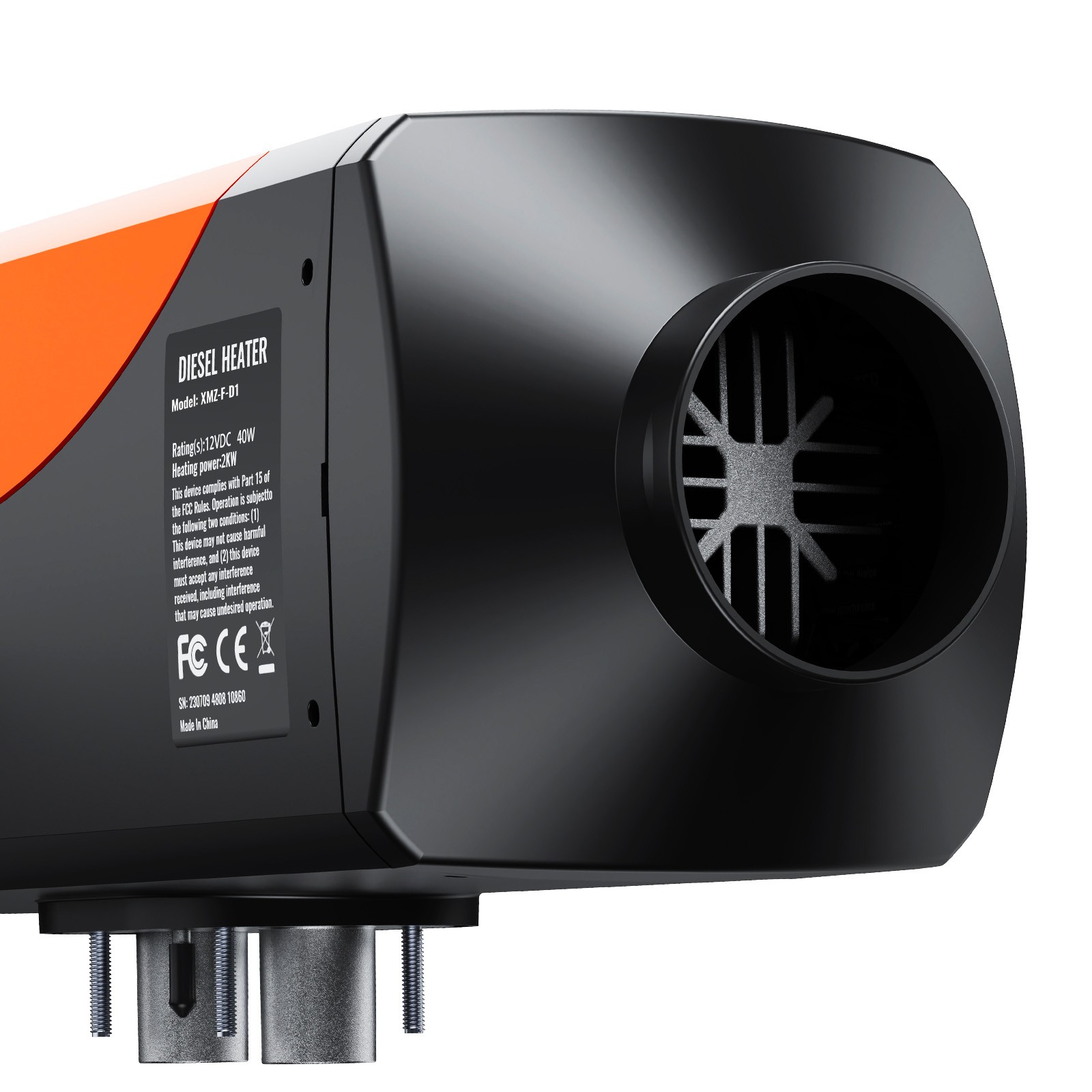 VEVOR Diesel Air Heater 12V 2KW Bluetooth App LCD Display for Car Bus RV